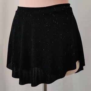 Simply Barefoot Design Black Shimmer Ballet Skirt Size M